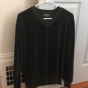 Green Velvet Sweater